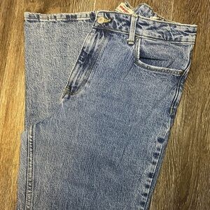 Wrangler high-rise rodeo straight crop jeans size 12
